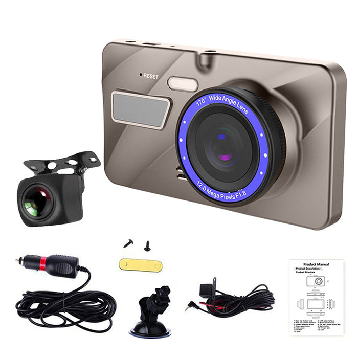 4th Gen Dual DVR Dash Cam with Touch Screen - 2 Cam System