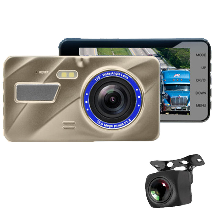 4th Gen Dual DVR Dash Cam with Touch Screen - 2 Cam System