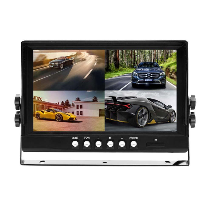 TD WIRED 2-4 Camera System with 9" LCD/DVR! Heavy Duty System, Up to 4 Cams!