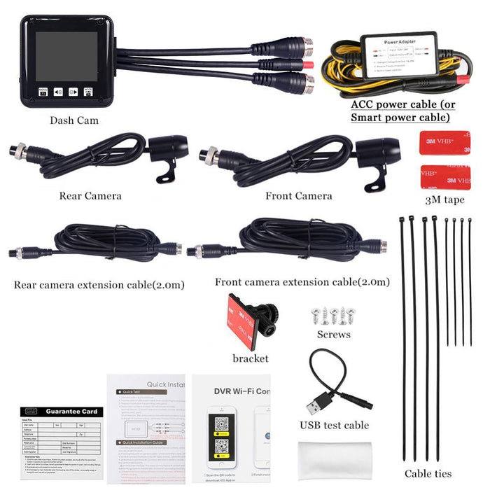 MotoProCam2 - Waterproof Dual Motorcycle Cam System w/ WIFI