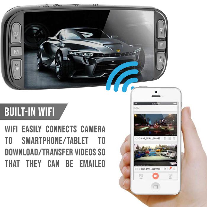 4K Pinnacle Touch Screen WIFI/GPS Dash Cam