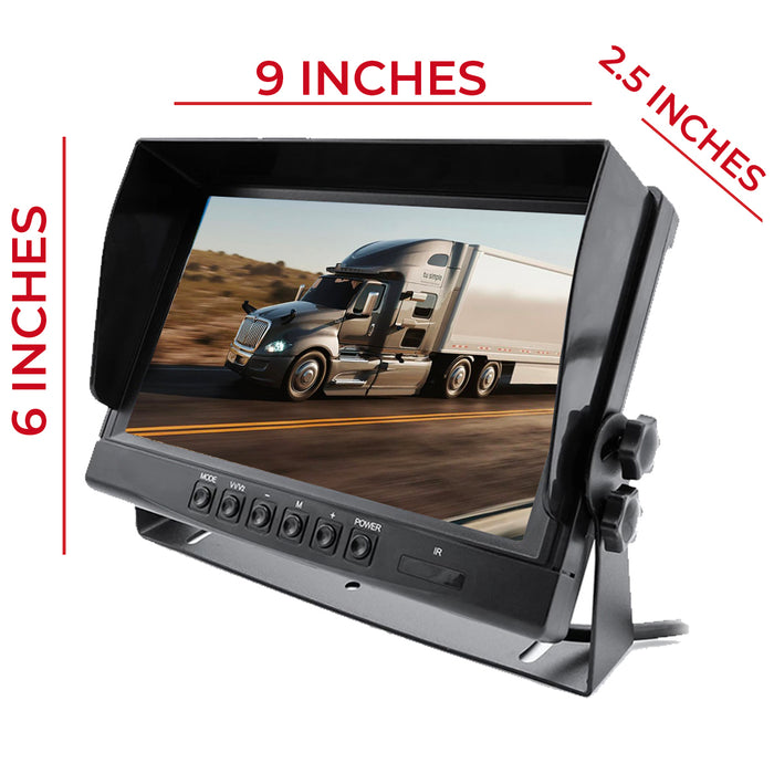 Top Dawg 9 inch Monitor with 1080P Wired Backup Camera System