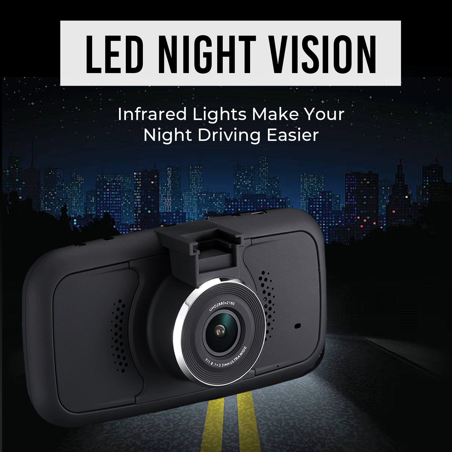 TD 2nd Gen 2K EagleEye 3 Cam GPS Dash Cam System - Record 3 Viewpoints Now With Wifi