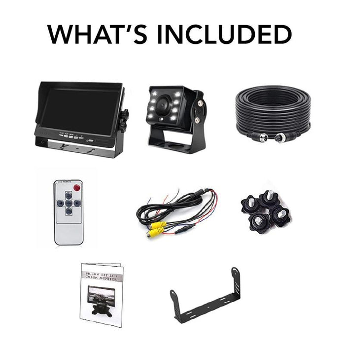 Top Dawg EagleEye Waterproof 7in Monitor with 1080P Waterproof Wired Backup Camera