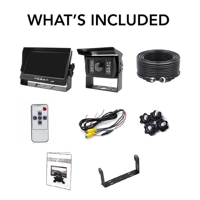 Top Dawg 7in Monitor with 1080P Wired Backup Camera System
