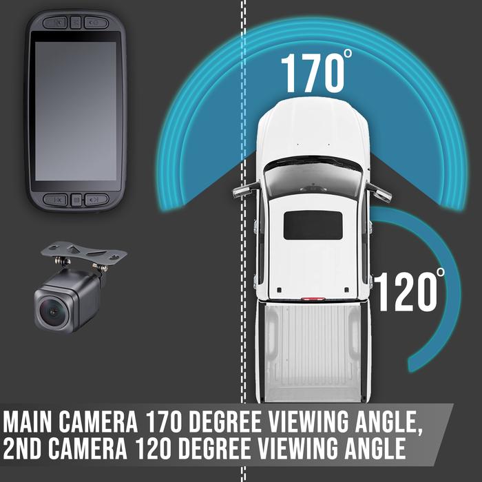 4K Dual (2) Pinnacle Touch Screen WIFI/GPS Dash Cam System