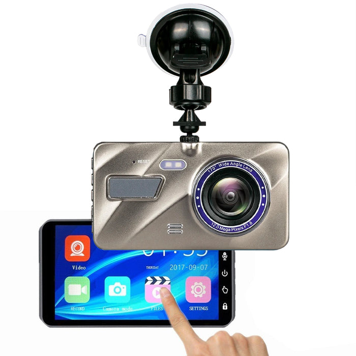 Prime Gold AHD Dash Cam with Touch Screen