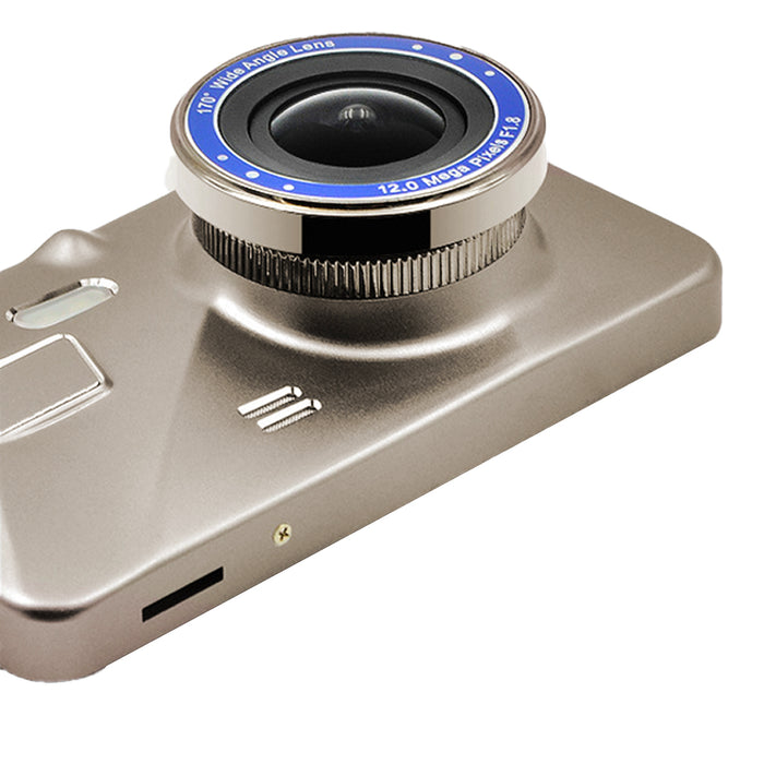 Prime Gold AHD Dash Cam with Touch Screen