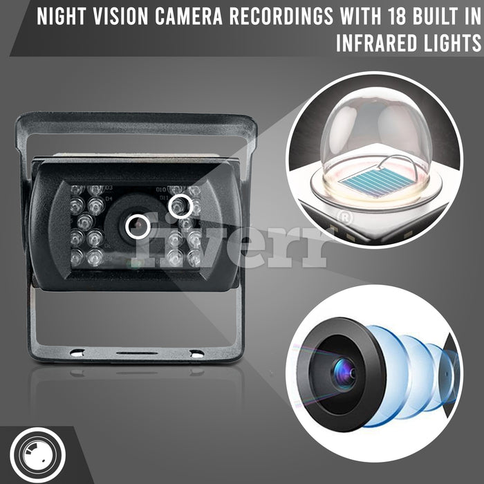 TD WIRED 2-4 Camera System with 9" LCD/DVR! Heavy Duty System, Up to 4 Cams!