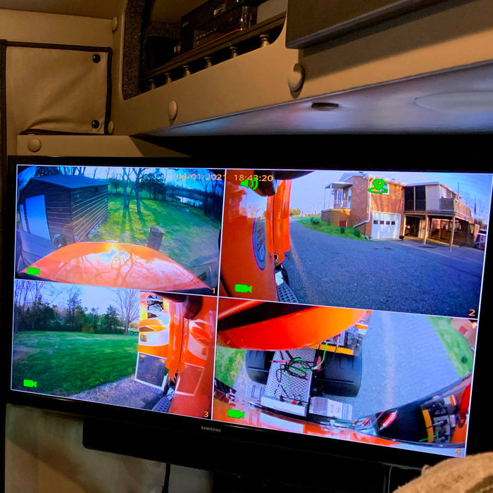 Top Dawg Zenith Multi-Cam 1 to 4 1080P DVR System w/ 7" LCD! Record & View up to 4 Viewpoints