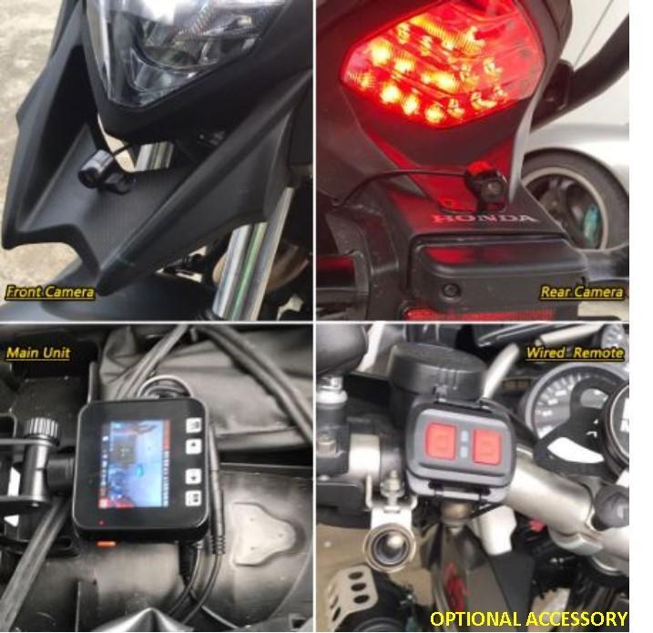 MotoProCam2 - Waterproof Dual Motorcycle Cam System w/ WIFI