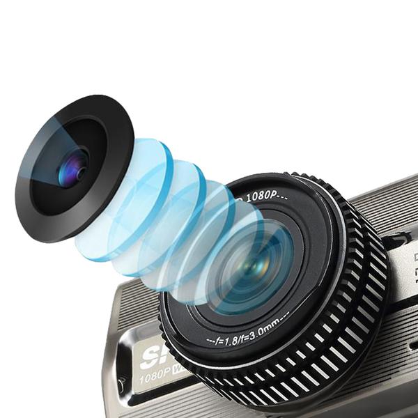 DISCONTINUED TD Prime 1080P 1-2 Cam Dash Cam - Includes 1 Cam, can add 2nd 1080P Cam