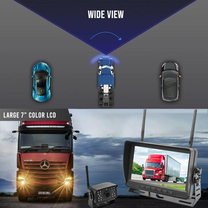 Top Dawg 2nd Gen Wireless Backup Camera System with 7 inch LCD - Up to 4 Cameras