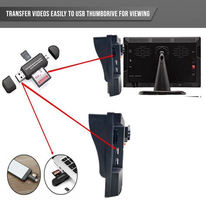 3rd Gen Wired DVR 10inch LCD ONLY (no cameras)