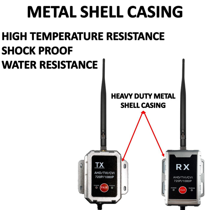 Top Dawg AHD Wireless Transmitter/Receiver for up to 1080P Wired Cameras