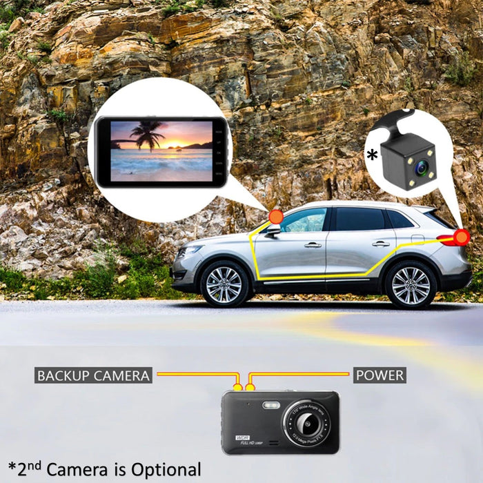 4th Gen Dual DVR Dash Cam with Touch Screen - 2 Cam System