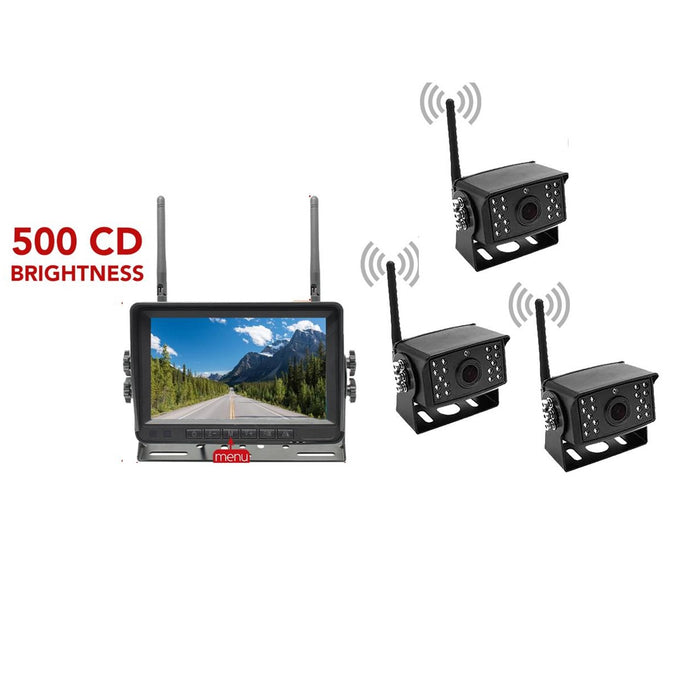 Top Dawg 2nd Gen Wireless Backup Camera System with 7 inch LCD - Up to 4 Cameras
