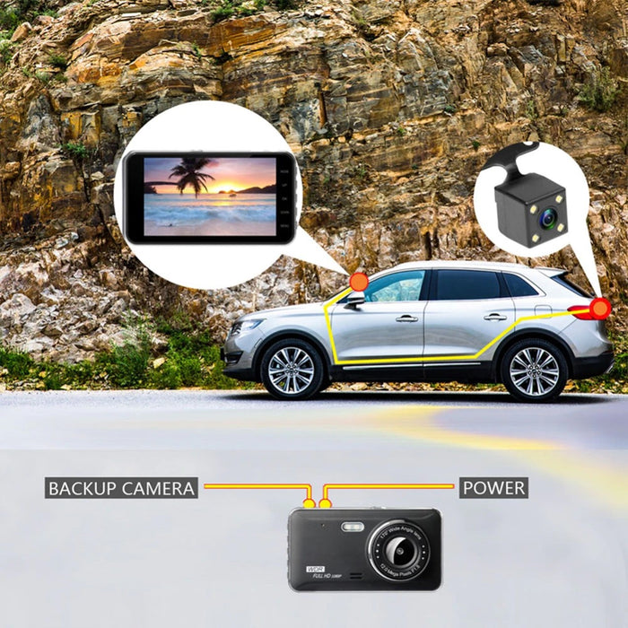 QUAD 2nd Gen Prime AHD Dash Cam with Touch Screen, Optional 2nd Camera