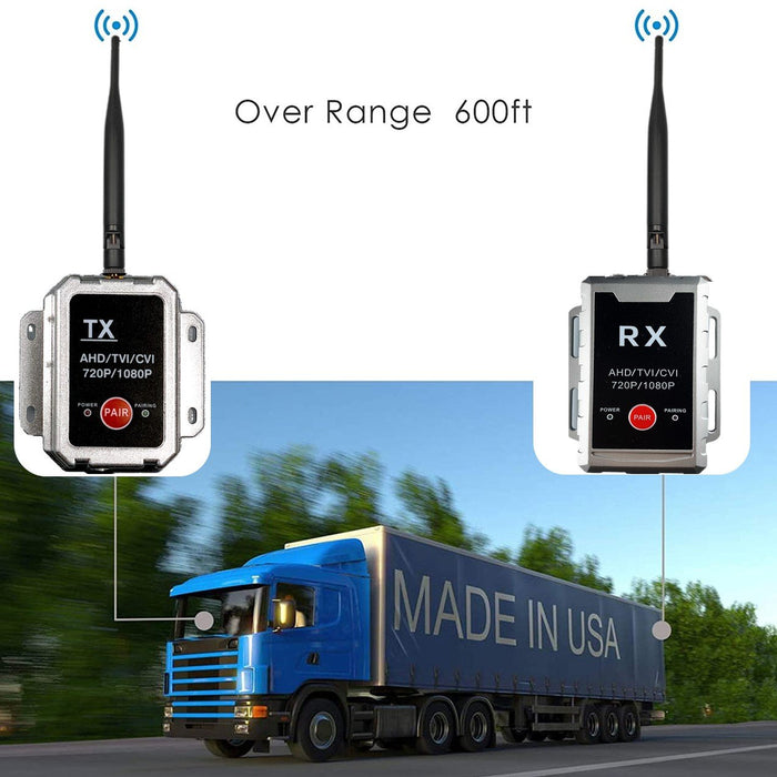 Top Dawg AHD Wireless Transmitter/Receiver for up to 1080P Wired Cameras