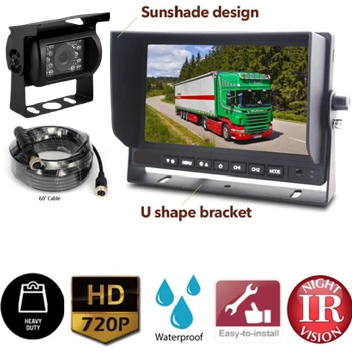 1st Gen Wired Backup Camera for Trucks, Heavy Duty, 7" LCD - DISCONTINUED