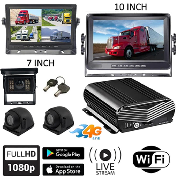 Top Dawg Live Streaming MNVR 1080P 3-8 Cam System with Built-In 4G, WIFI, GPS