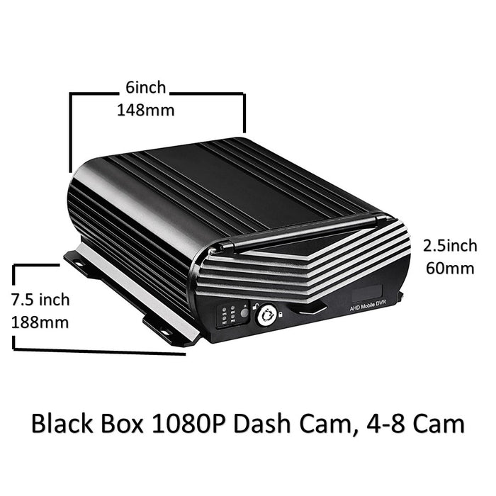 Top Dawg 1080P MDVR 3-8 Cam DVR System with 2.5 inch HDD Slot