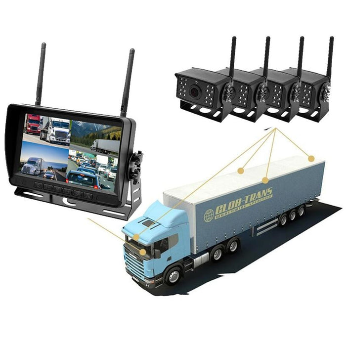 Top Dawg 2nd Gen Wireless Backup Camera System with 7 inch LCD - Up to 4 Cameras