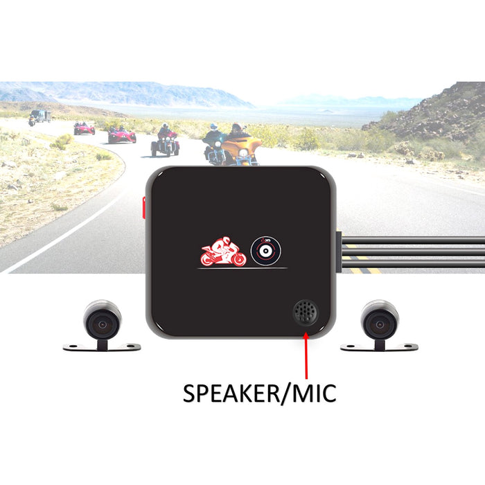 MotoProCam2 - Waterproof Dual Motorcycle Cam System w/ WIFI
