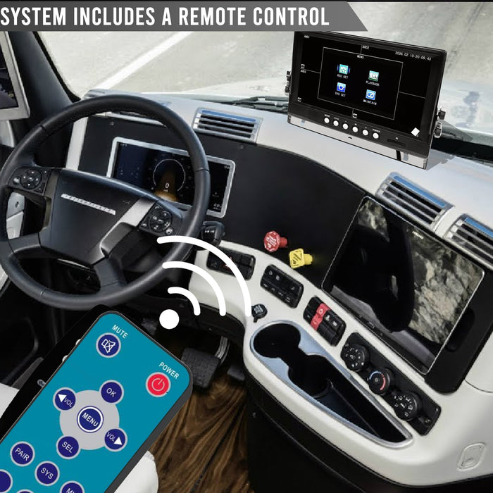 TD WIRED 2-4 Camera System with 9" LCD/DVR! Heavy Duty System, Up to 4 Cams!