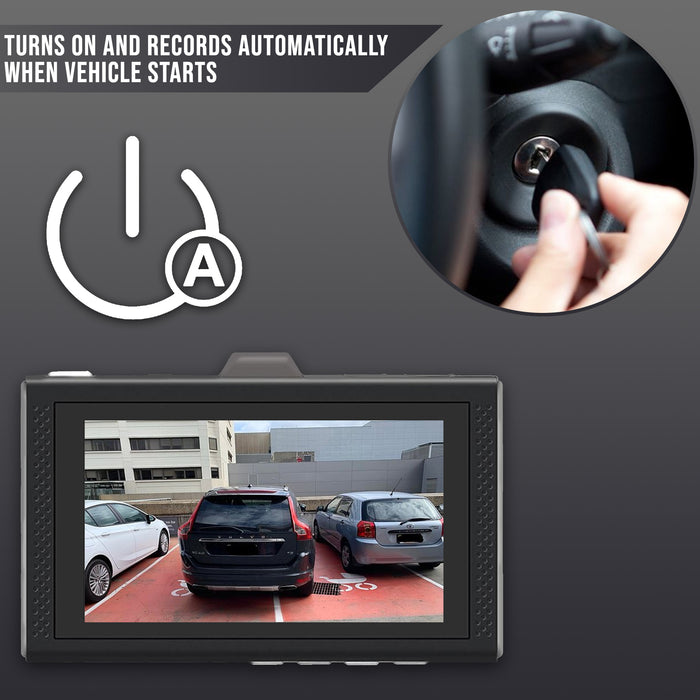DISCONTINUED TD Prime 1080P 1-2 Cam Dash Cam - Includes 1 Cam, can add 2nd 1080P Cam