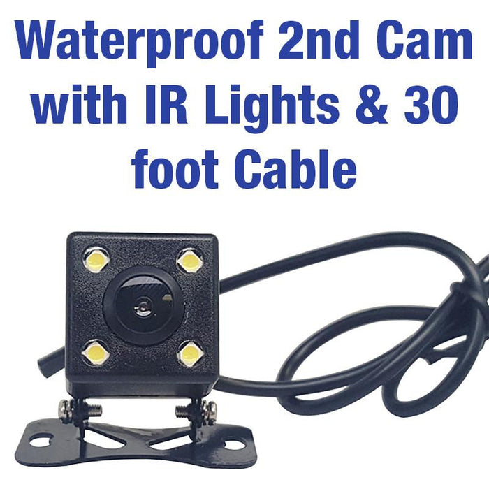 Additional/Replacement Outside/2nd Camera SQUARE for 2 or 4 Gold Cam Set up - TopDawgTrucker Dash Cams
