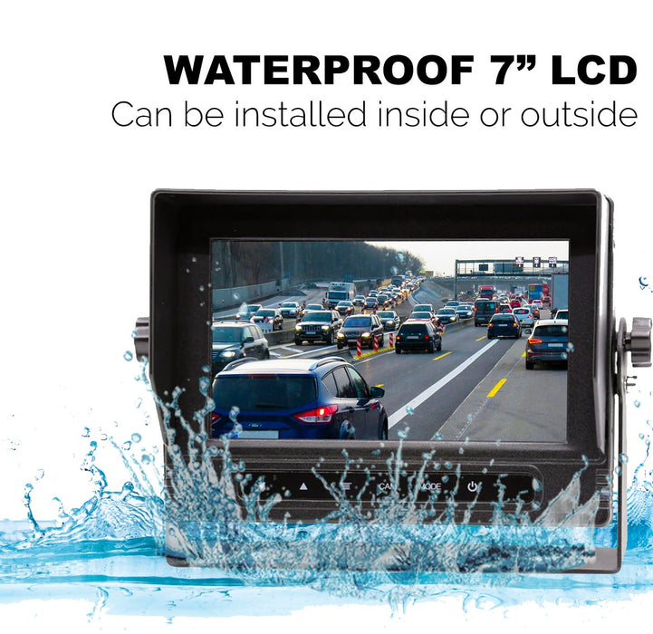 Top Dawg EagleEye Waterproof 7in Monitor with 1080P Waterproof Wired Backup Camera