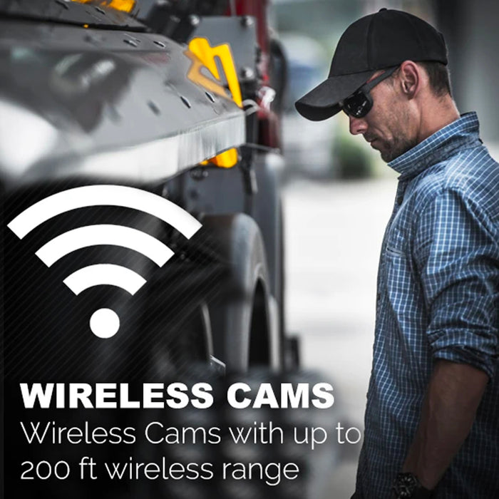 Heavy Duty WIFI Backup Camera with Built-In Battery & Magnet
