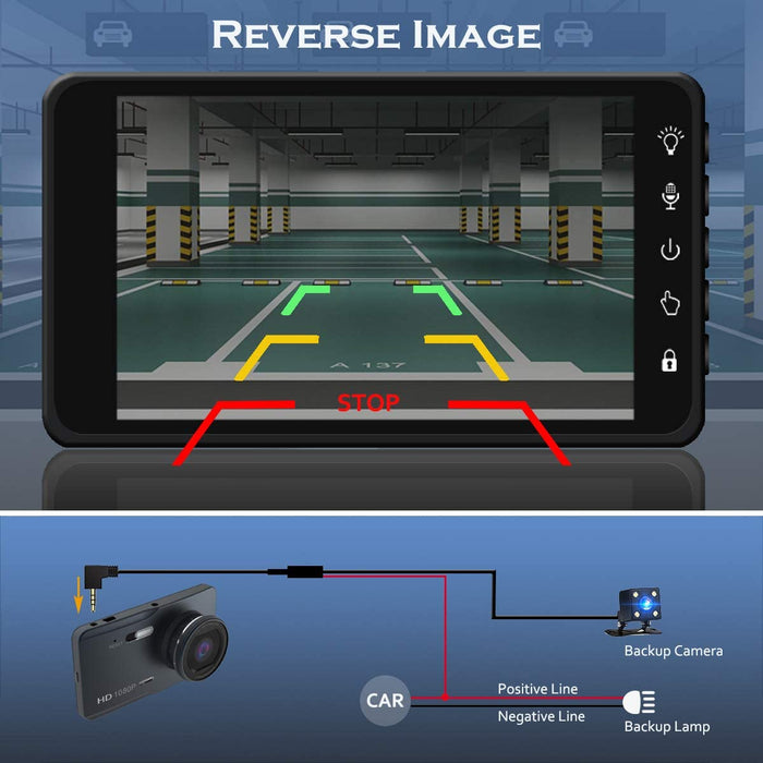 QUAD 2nd Gen Prime AHD Dash Cam with Touch Screen, Optional 2nd Camera