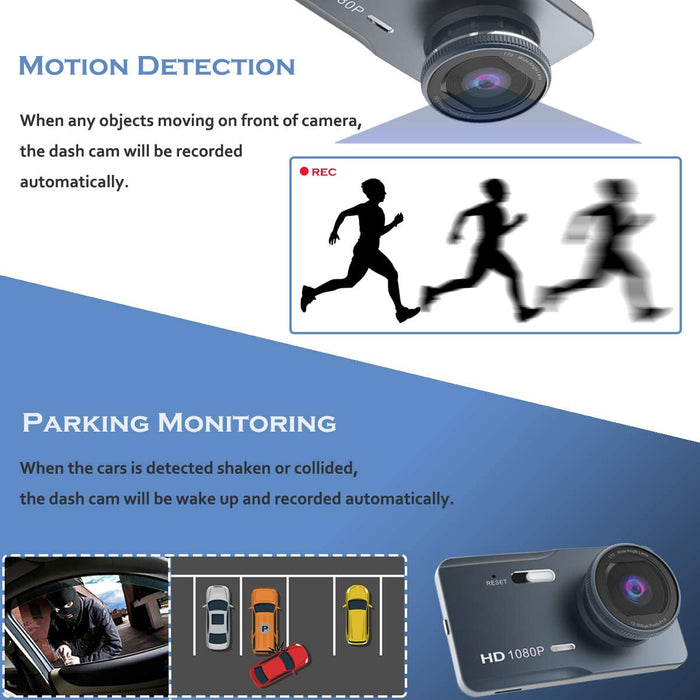 Prime AHD Dash Cam with Touch Screen, Optional 2nd Camera